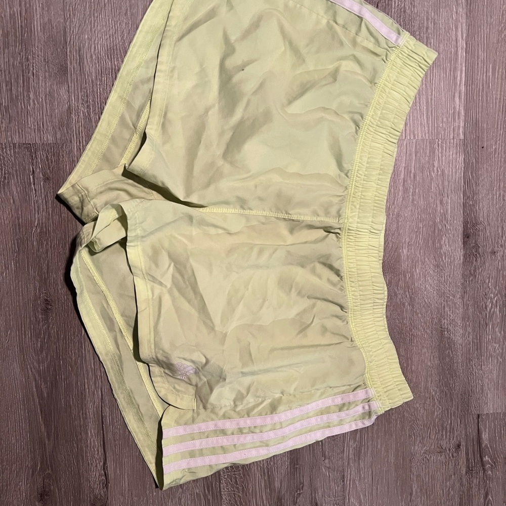adidas Light Yellow Women's Athletic Shorts
